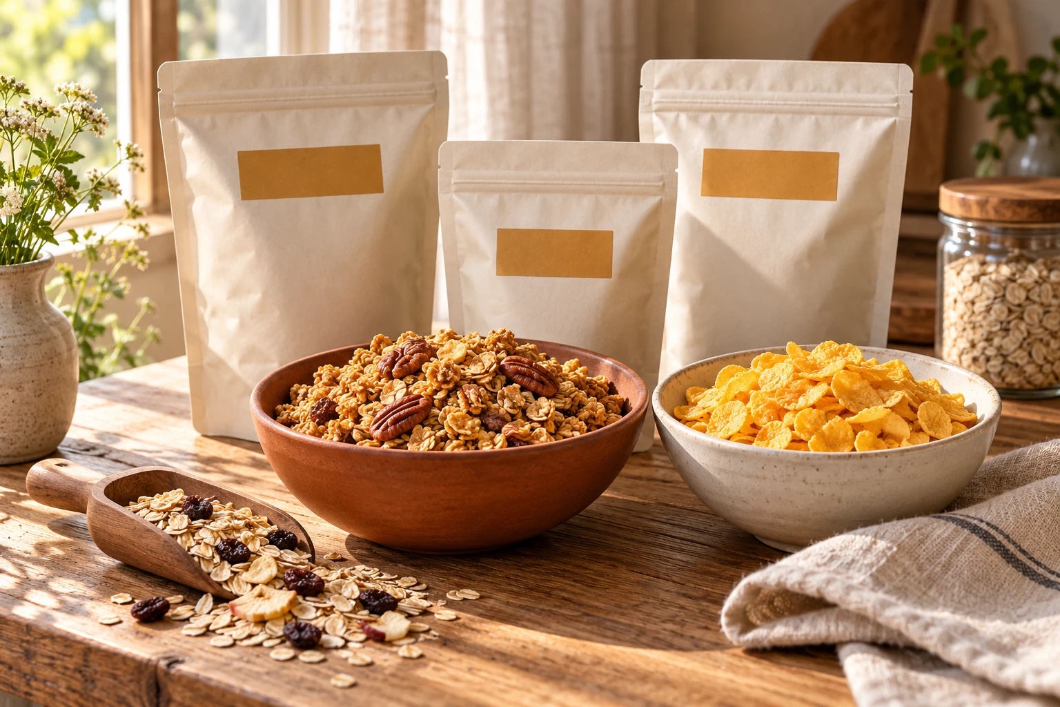 Breakfast cereals and granola collection